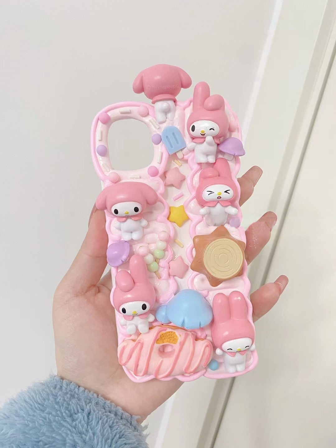 Melody  Sanrio DIY Decoden Handmade Custom Cream Phone Case for iPhon –  jellydecoden
