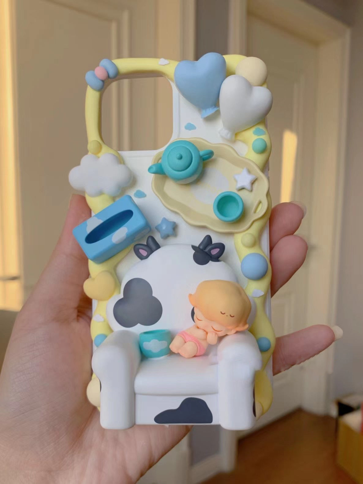 Cinnamoroll  Sanrio DIY Decoden Handmade Custom Cream Phone Case