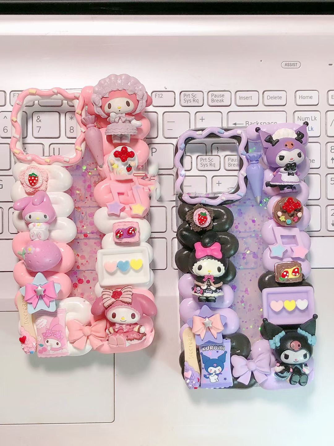 My Melody  DIY Decoden Handmade Custom Cream Phone Case for iPhone Sa –  jellydecoden