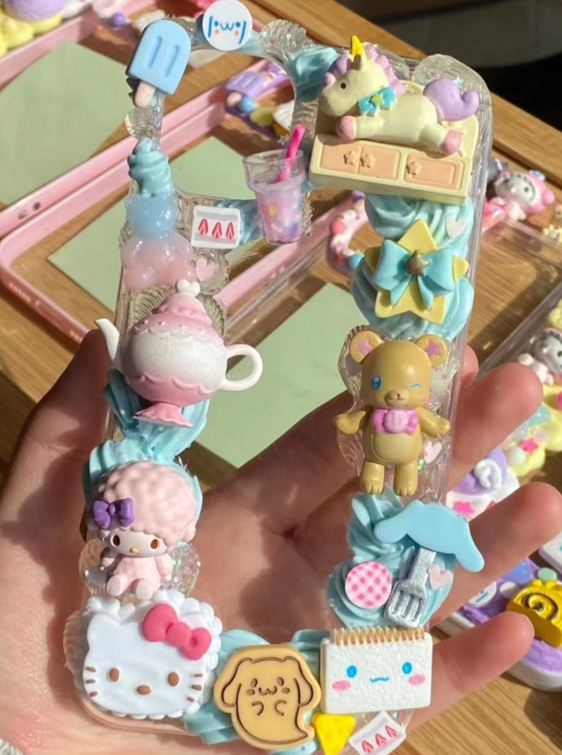 Sanrio｜DIY Decoden Handmade Custom Cream Phone Case for iPhone Samsung –  jellydecoden