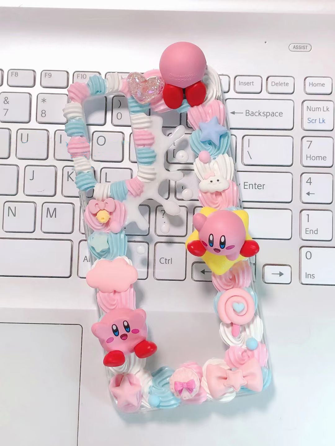 Kirby DIY Decoden Handmade Custom Cream Phone Case for iPhone