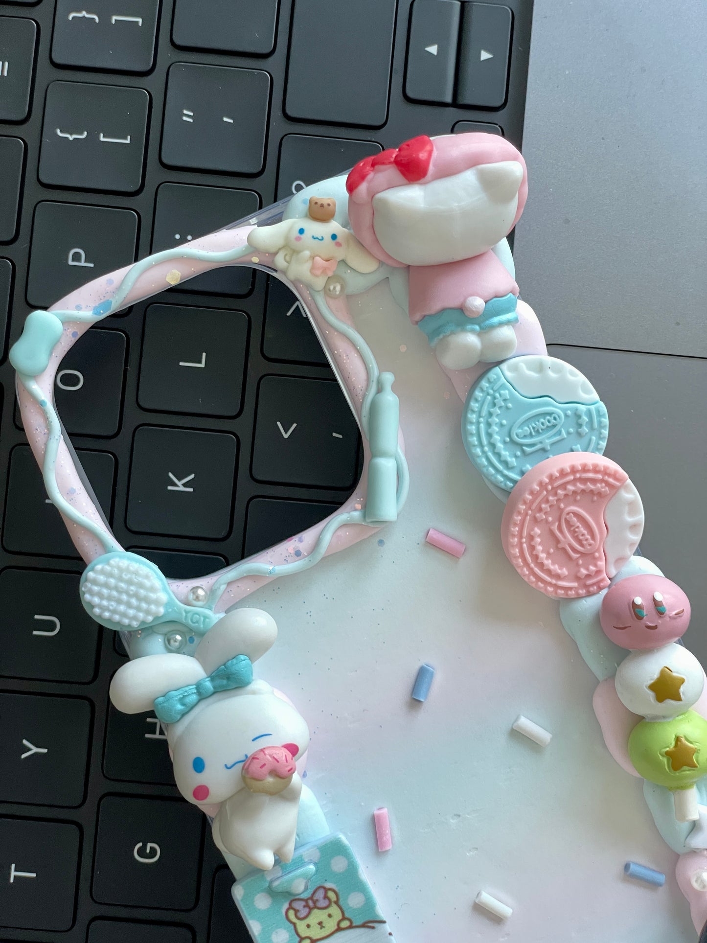 Sanrio｜DIY Decoden Handmade Custom Cream Phone Case for iPhone Samsung | Phone Cover Accessories