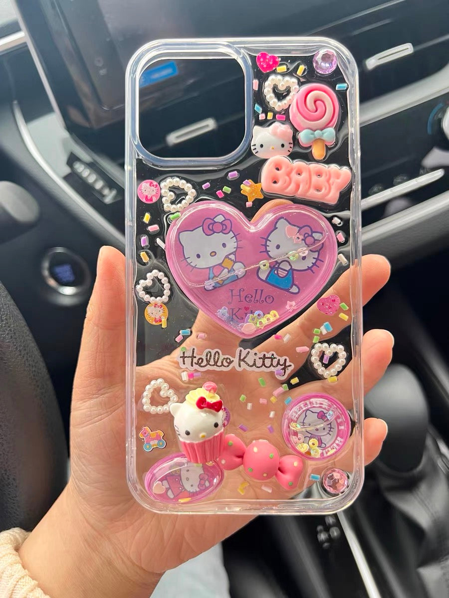Hello Kitty | DIY Decoden Handmade Cream Phone for iPhone –