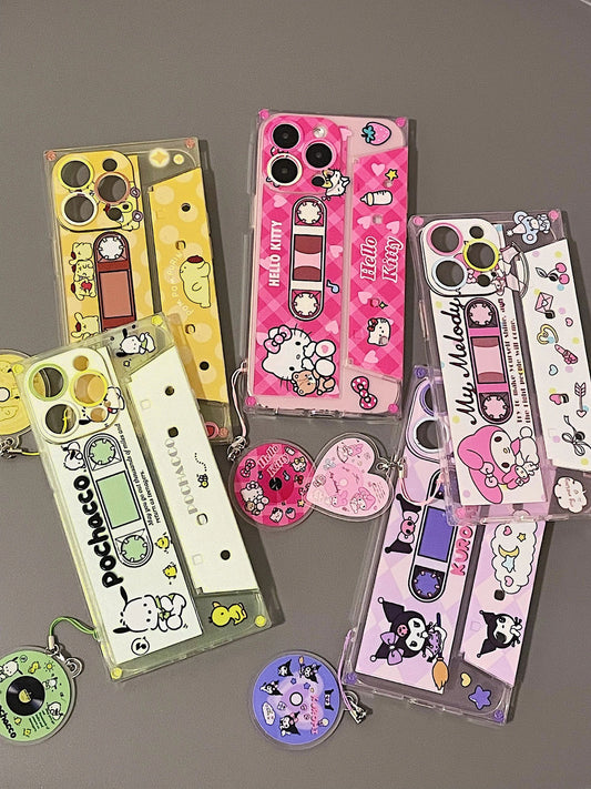 Sanrio Cassettes Holder（With magnetic tape charm）Phone Case