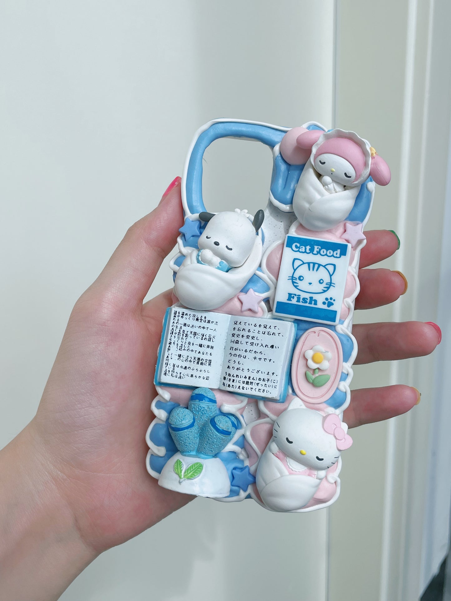 Melody  Sanrio DIY Decoden Handmade Custom Cream Phone Case for