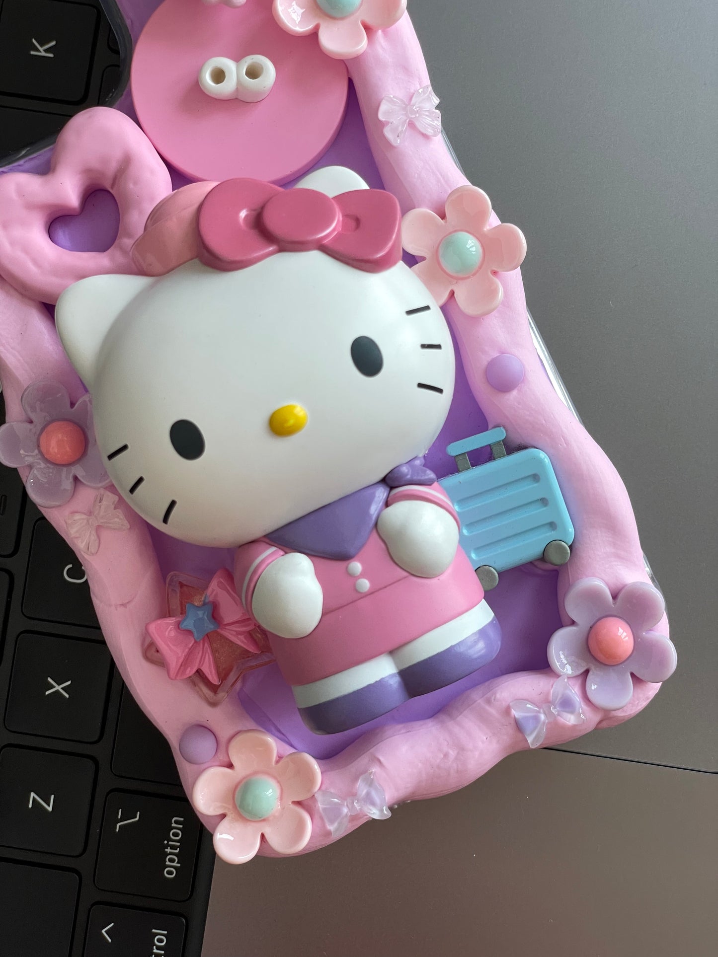 Hellokitty｜ DIY Decoden Handmade Custom Cream Phone Case for iPhone Samsung | Phone Cover Accessories