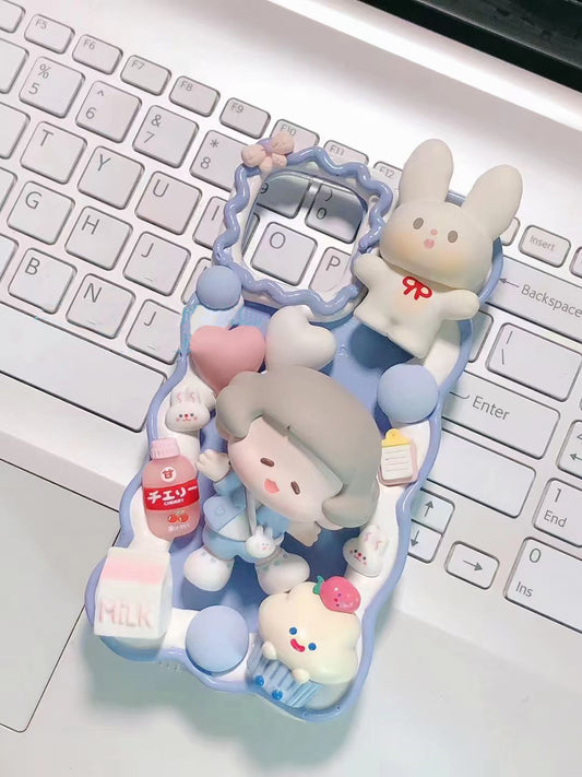 Cookie | Popmart DIY Decoden Handmade Custom Cream Phone Case for iPhone Samsung | Phone Cover Accessories