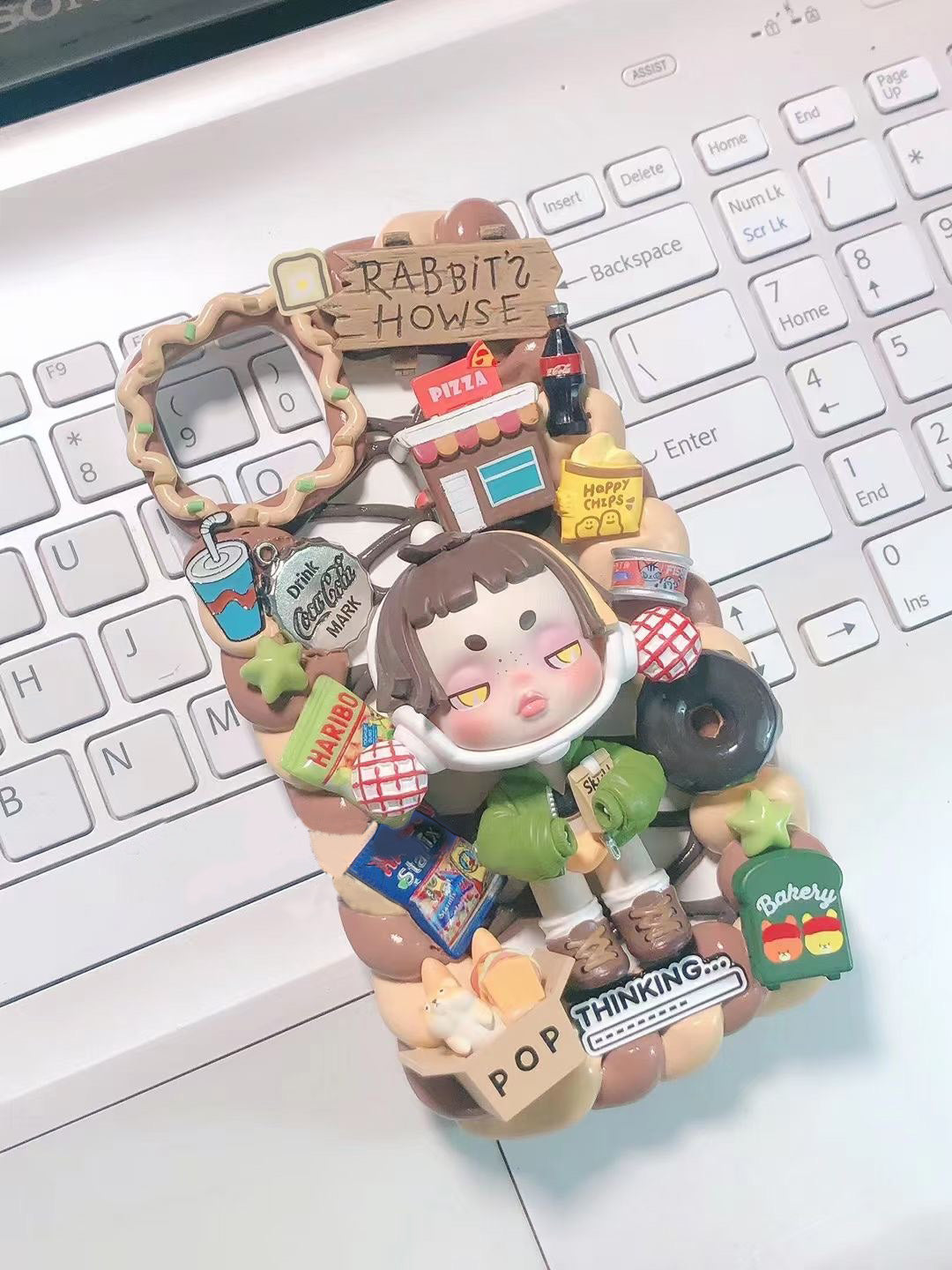 Popmart | DIY Decoden Handmade Custom Cream Phone Case for iPhone Samsung | Phone Cover Accessories