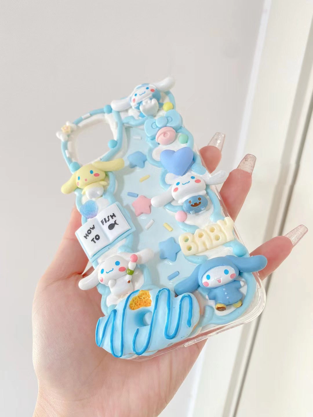 Cinnamoroll  DIY Decoden Handmade Custom Cream Phone Case for iPhone –  jellydecoden