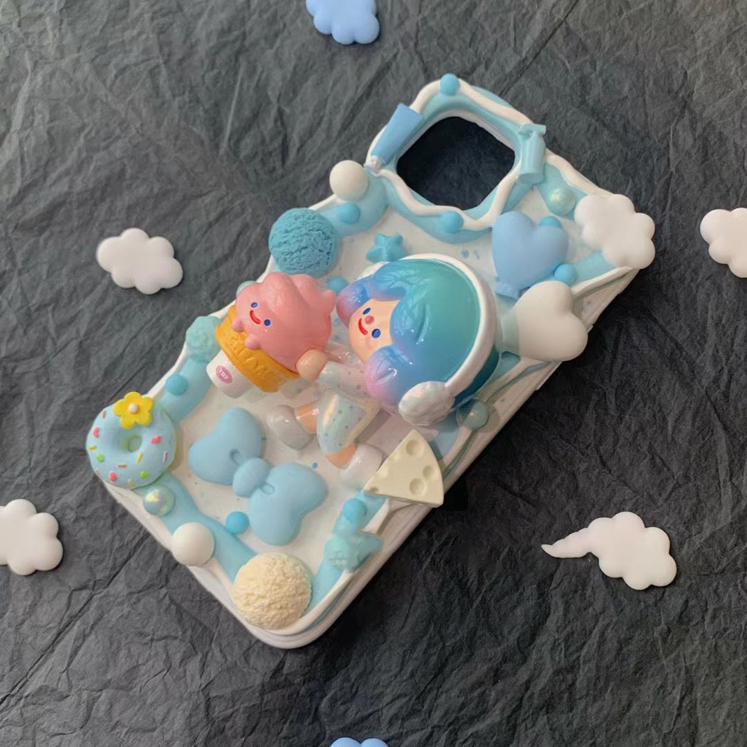 Sanrio  DIY Decoden Handmade Custom Cream Phone Case for iPhone