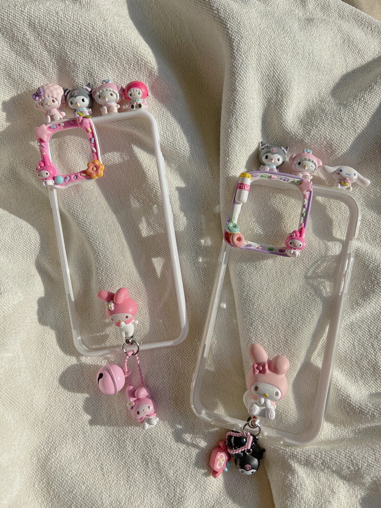 Melody  Sanrio DIY Decoden Handmade Custom Cream Phone Case for