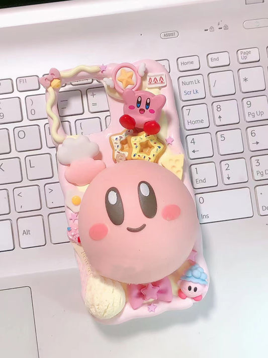 Kirby | DIY Decoden Handmade Custom Cream Phone Case for iPhone Samsung | Phone Cover Accessories