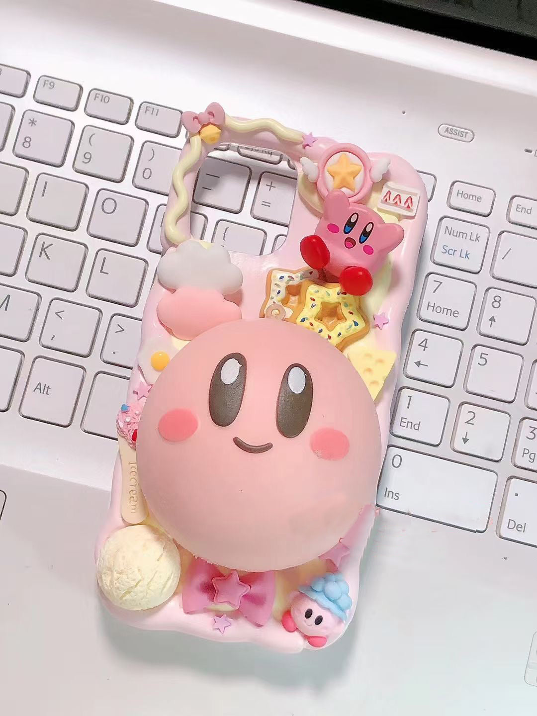 Kirby | DIY Decoden Handmade Custom Cream Phone Case for iPhone Samsung | Phone Cover Accessories