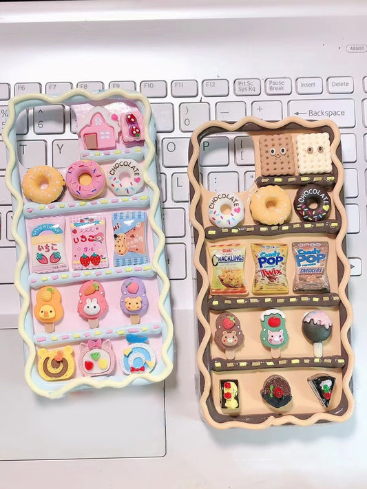 DIY Decoden Handmade Custom Cream Phone Case for iPhone Samsung | Phone Cover Accessories