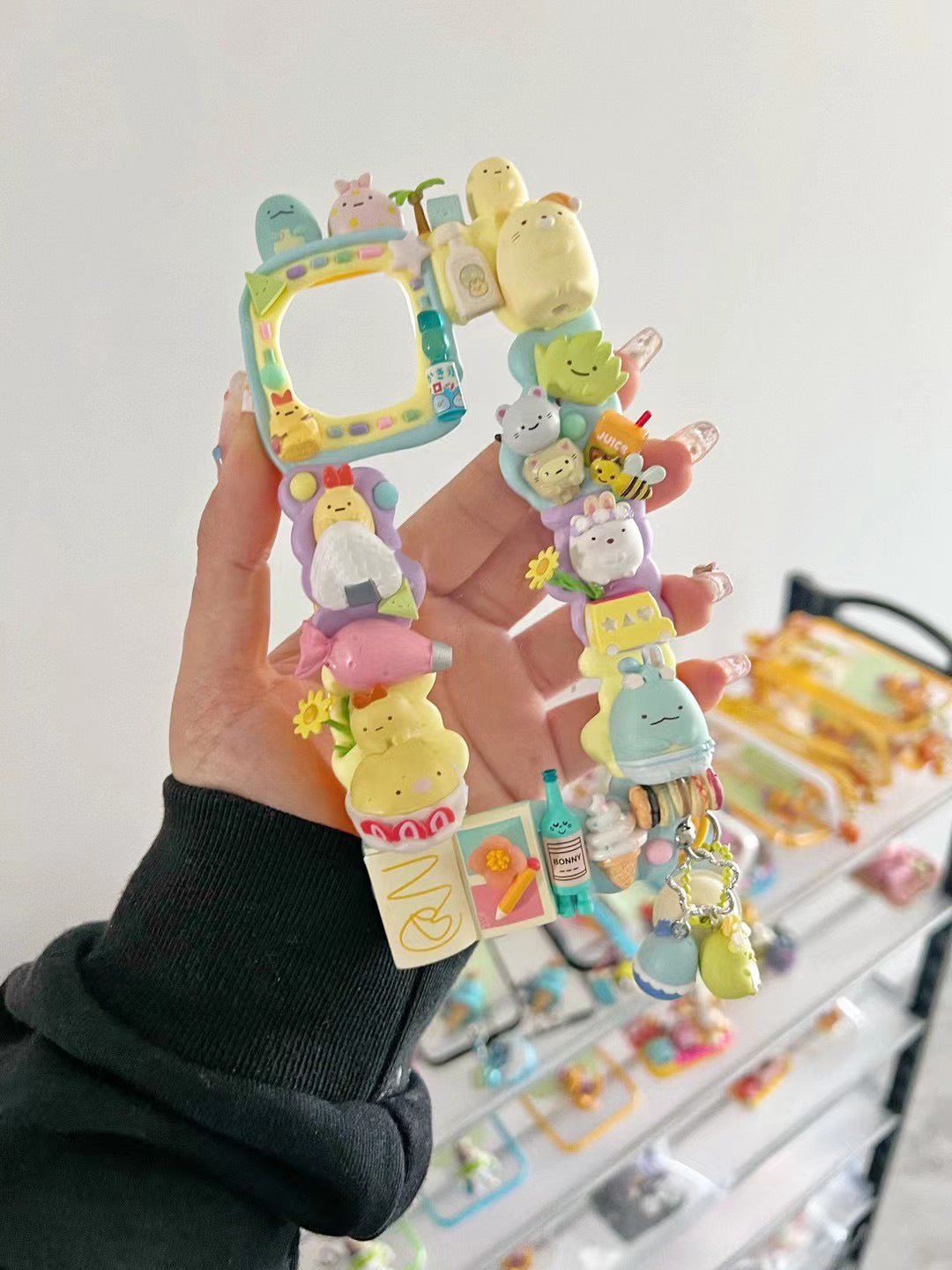 Sumikko Gurashi | DIY Decoden Handmade Custom Cream Phone Case for iPhone Samsung | Phone Cover Accessories