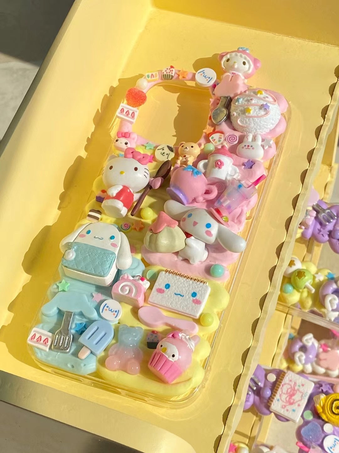 Sanrio｜DIY Decoden Handmade Custom Cream Phone Case for iPhone Samsung | Phone Cover Accessories