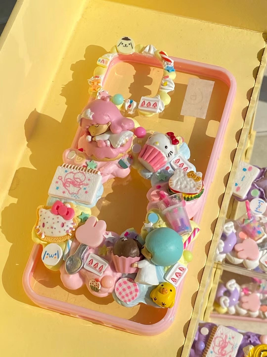 Sanrio｜DIY Decoden Handmade Custom Cream Phone Case for iPhone Samsung | Phone Cover Accessories