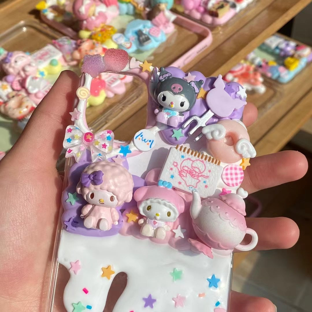 Sanrio｜DIY Decoden Handmade Custom Cream Phone Case for iPhone Samsung –  jellydecoden