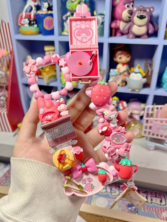 Melody | DIY Decoden Handmade Custom Cream Phone Case for iPhone Samsung | Phone Cover Accessories