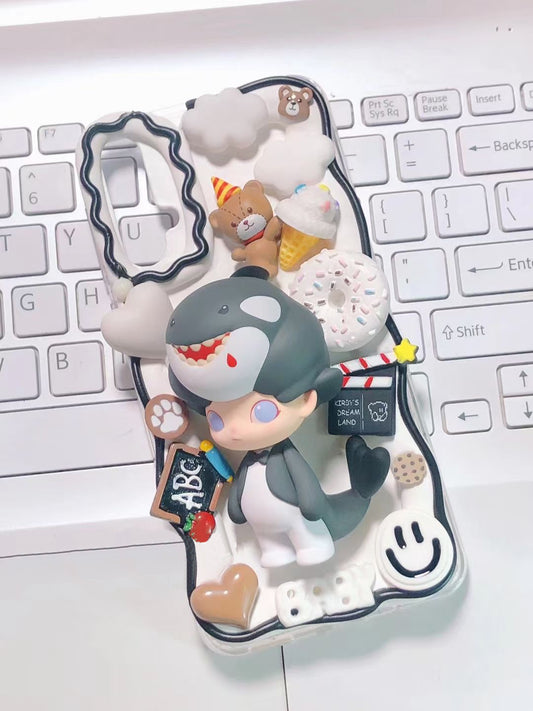 Dimoo | DIY Decoden Handmade Custom Cream Phone Case for iPhone Samsung | Phone Cover Accessories