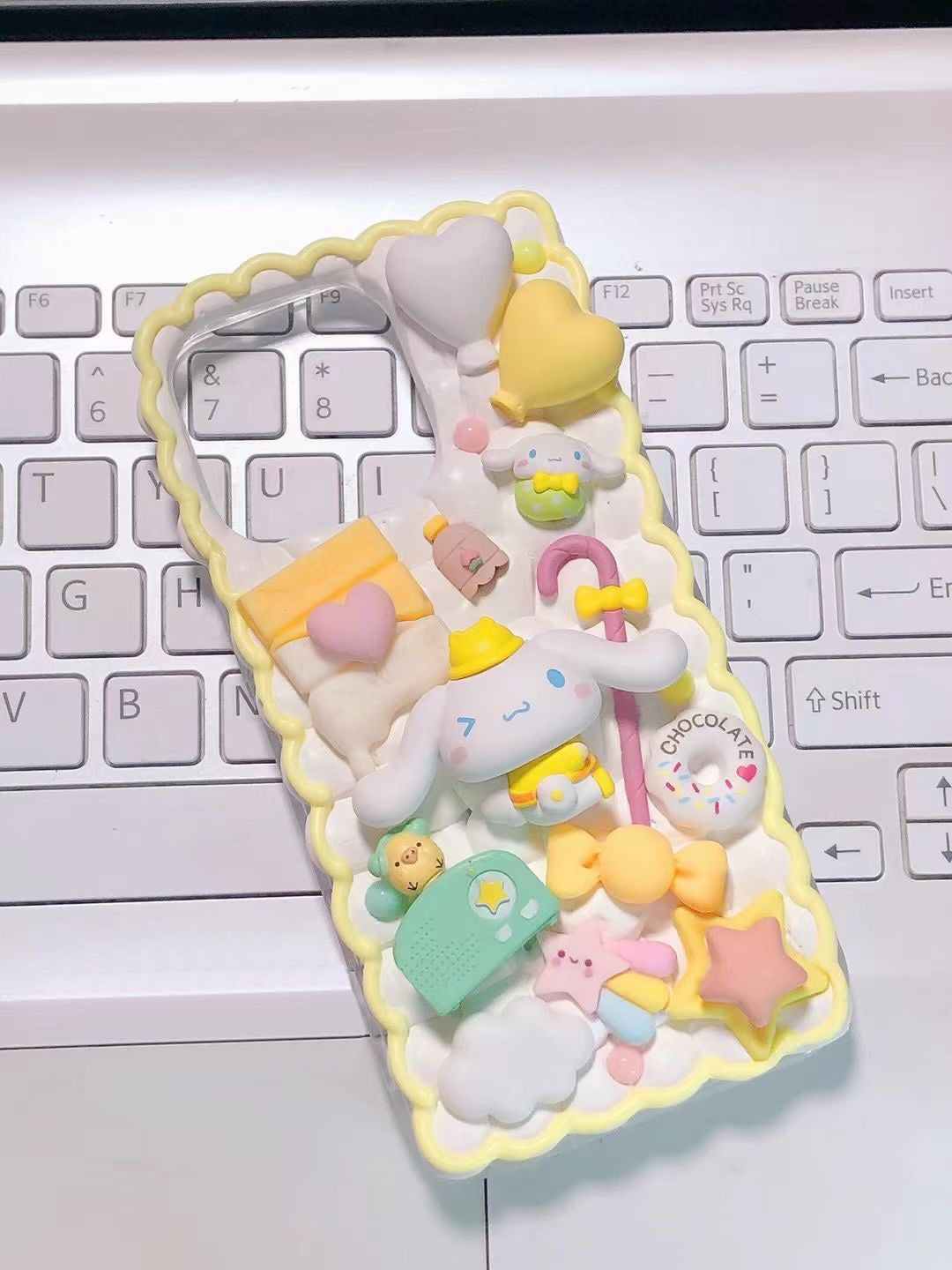 Cinnamoroll | DIY Decoden Handmade Custom Cream Phone Case for iPhone Samsung | Phone Cover Accessories