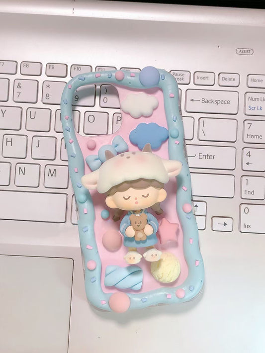zZoton | DIY Decoden Handmade Custom Cream Phone Case for iPhone Samsung | Phone Cover Accessories