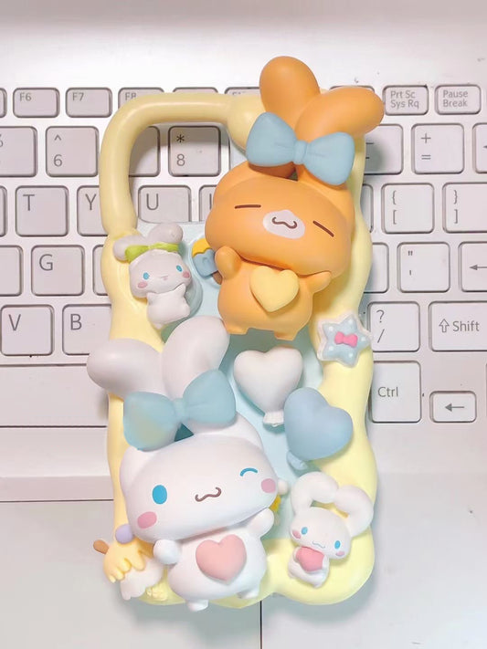 Cinnamoroll｜ DIY Decoden Handmade Custom Cream Phone Case for iPhone Samsung | Phone Cover Accessories