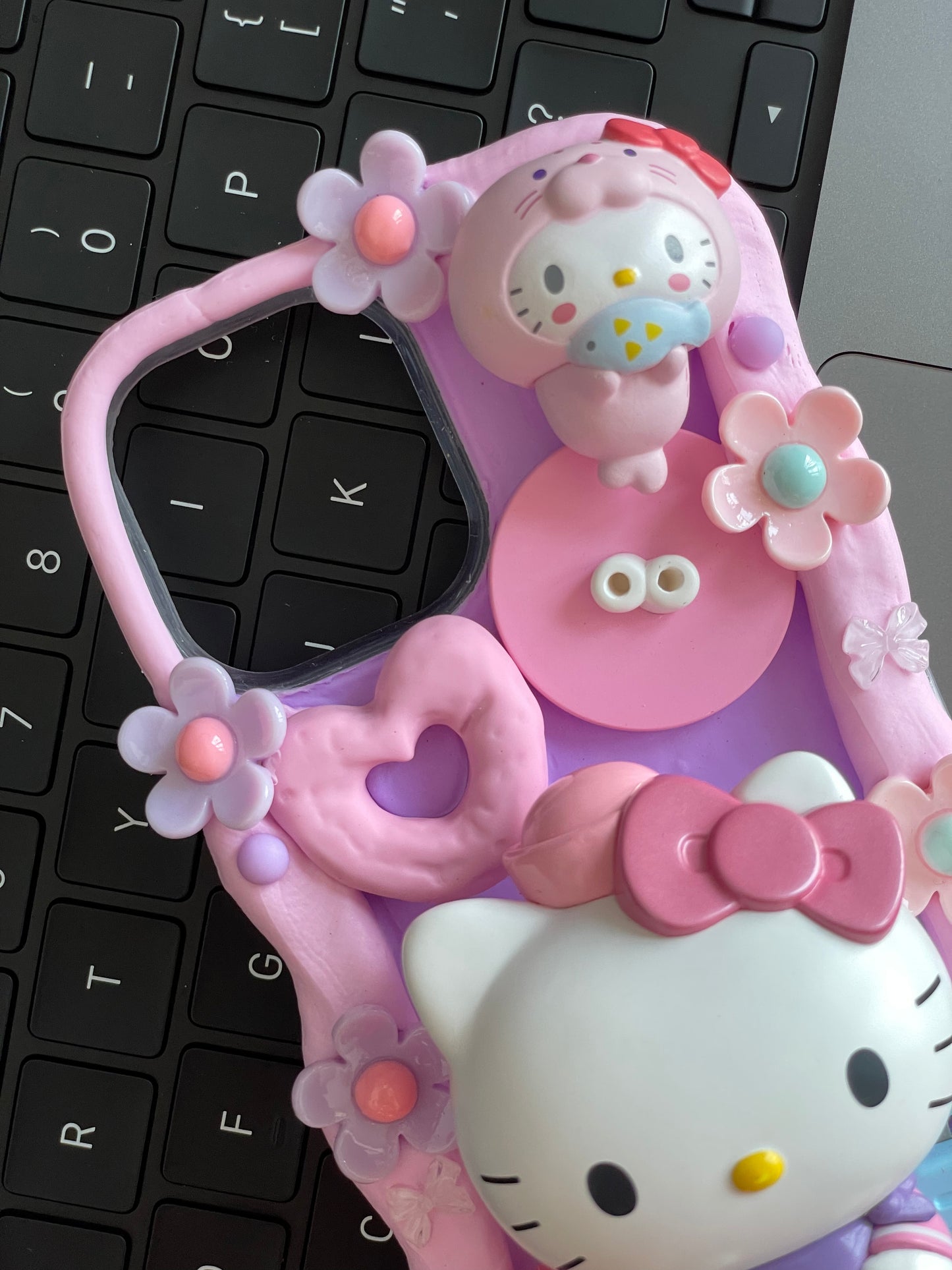 Hellokitty｜ DIY Decoden Handmade Custom Cream Phone Case for iPhone Samsung | Phone Cover Accessories