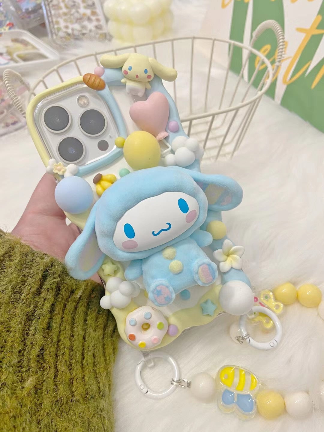 Sanrio | DIY Decoden Handmade Custom Cream Phone Case for iPhone Samsung | Phone Cover Accessories