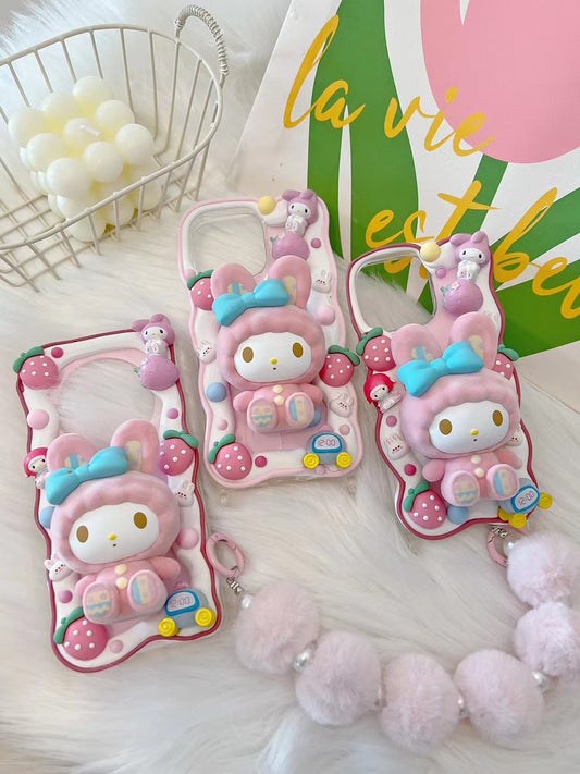 Sanrio | DIY Decoden Handmade Custom Cream Phone Case for iPhone Samsung | Phone Cover Accessories