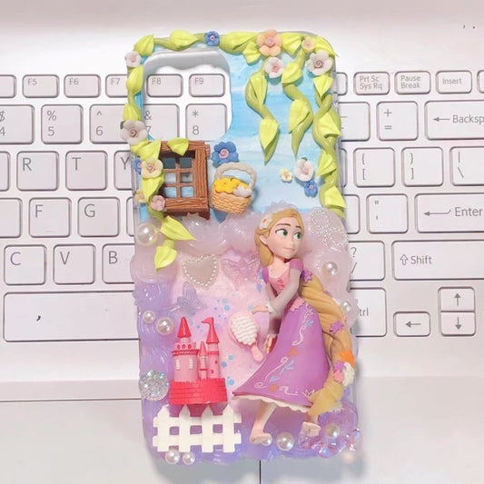 Tangled Rapunzel |  DIY Decoden Handmade Custom Cream Phone Case for iPhone Samsung | Phone Cover Accessories