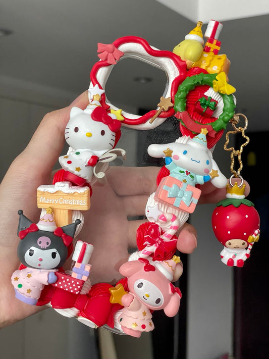 Sanrio |  Christmas DIY Decoden Handmade Custom Cream Phone Case for iPhone Samsung | Phone Cover Accessories