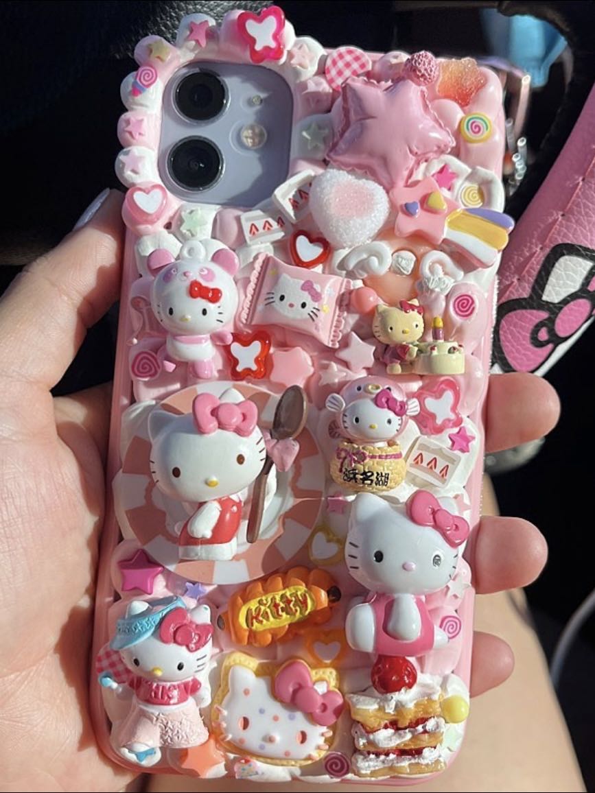 Sanrio｜DIY Decoden Handmade Custom Cream Phone Case for iPhone Samsung | Phone Cover Accessories