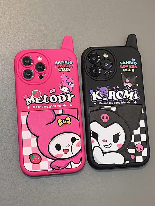 Retro cartoon phone case (with mirror)｜ Only iphone model